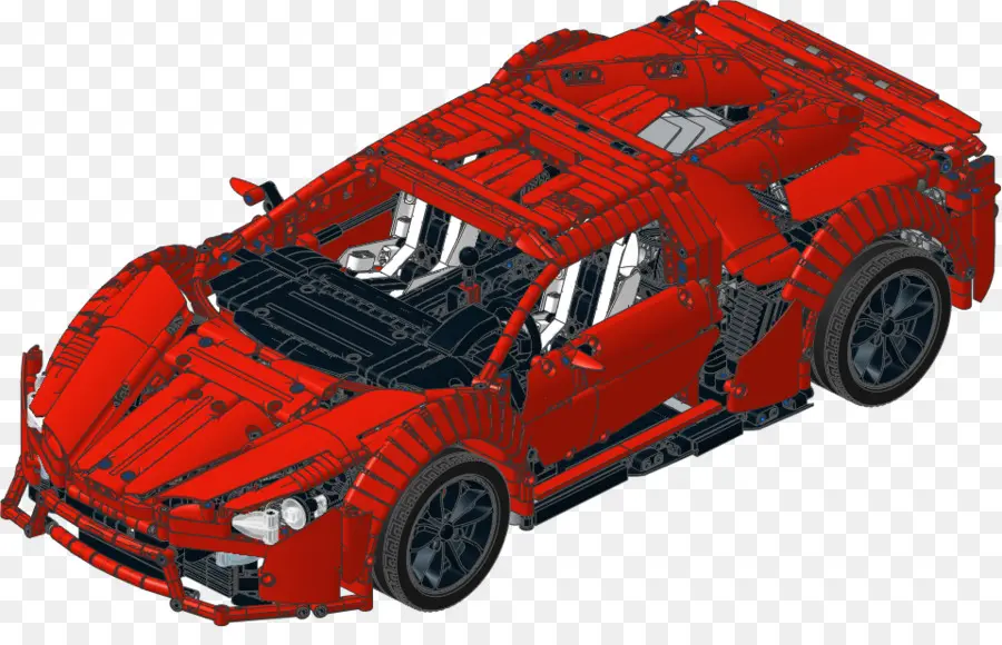 Coche Lego，Rojo PNG