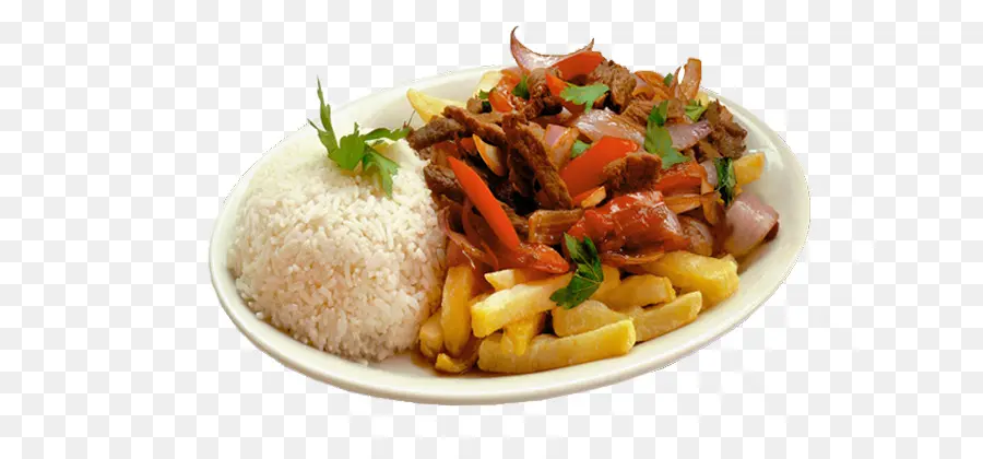 Plato De Arroz Y Carne，Comida PNG