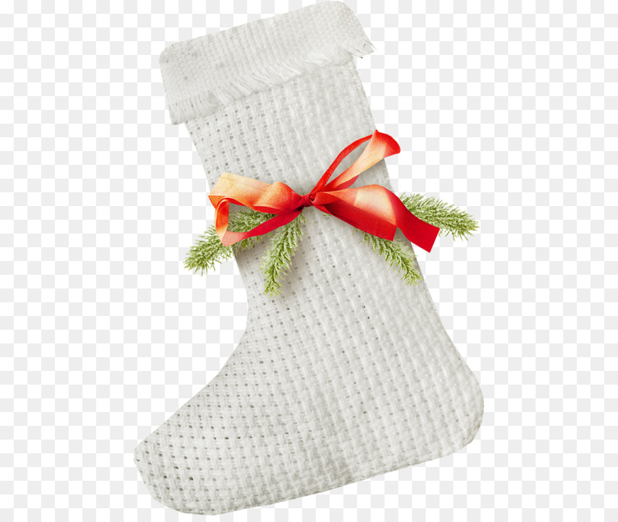 Calcetín De Navidad，Blanco PNG