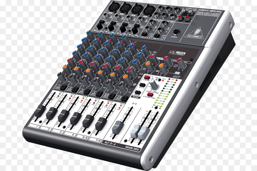 Micrófono，Behringer Xenyx X1204usb PNG