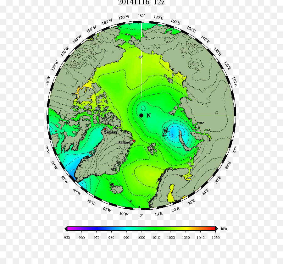 Gran Ciclón ártico De 2012，Océano Ártico PNG