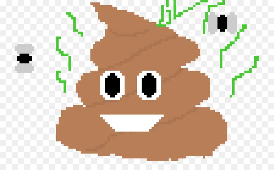 Emoji De Caca De Píxel，Sonriente PNG