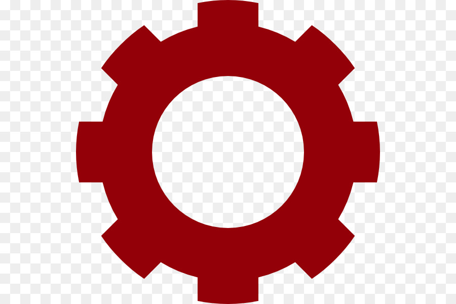 Icono De Engranaje Rojo，Ajustes PNG