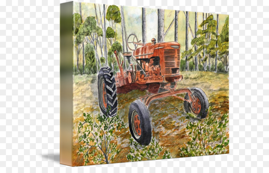 Pintura De Tractor Antiguo，Tractor PNG