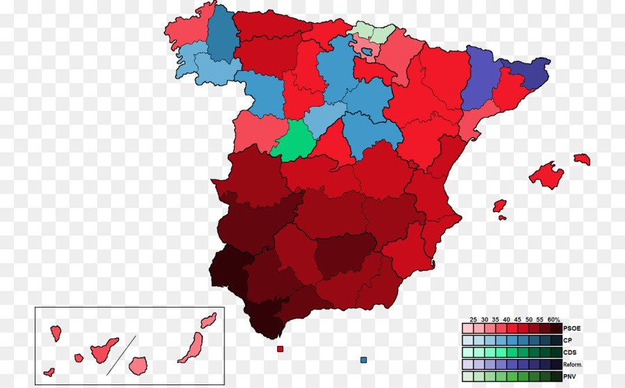 Mapa De España，Regiones PNG