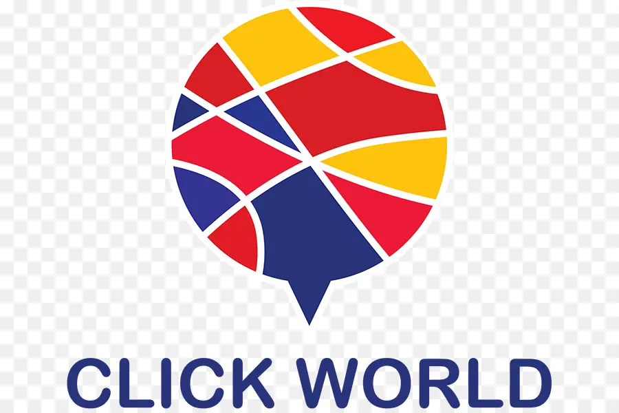 Haga Clic En El Logotipo Mundial，Marca PNG