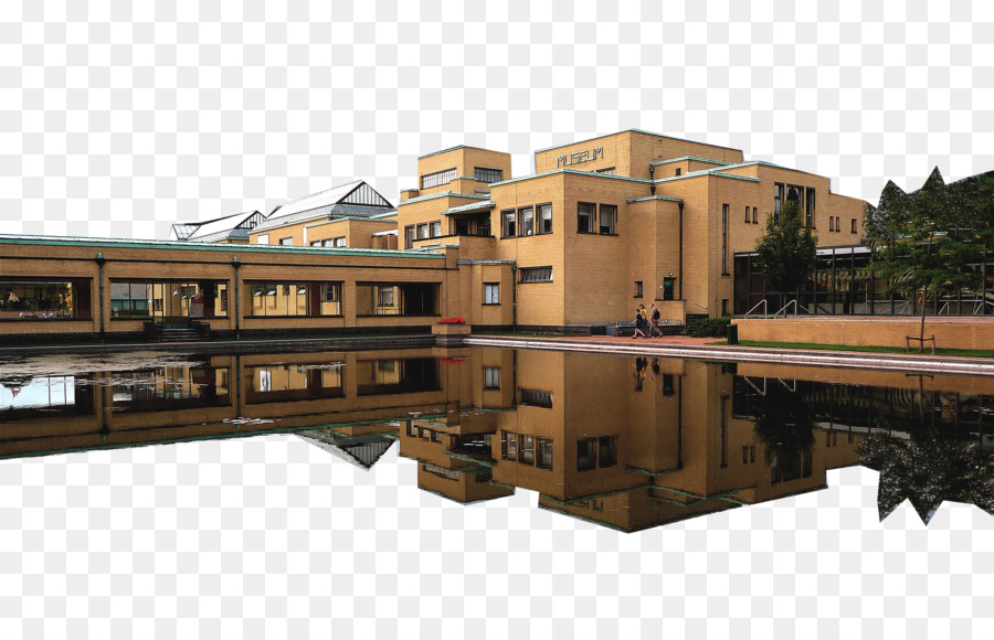 Gemeentemuseum Den Haag，Avond Noche El árbol Rojo PNG