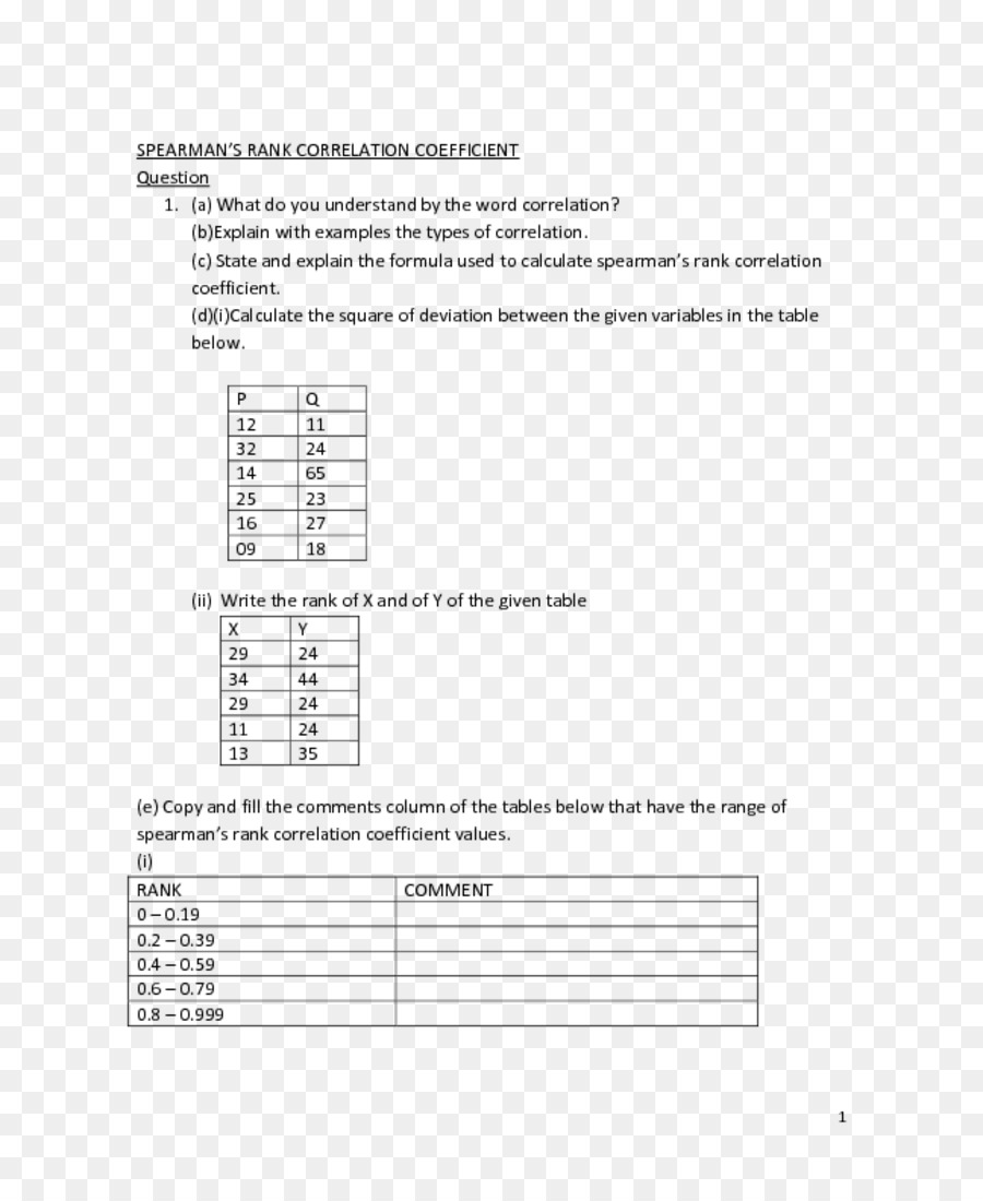 Análisis De Correlación De Spearman Coeficiente De，Correlación Por Rangos PNG