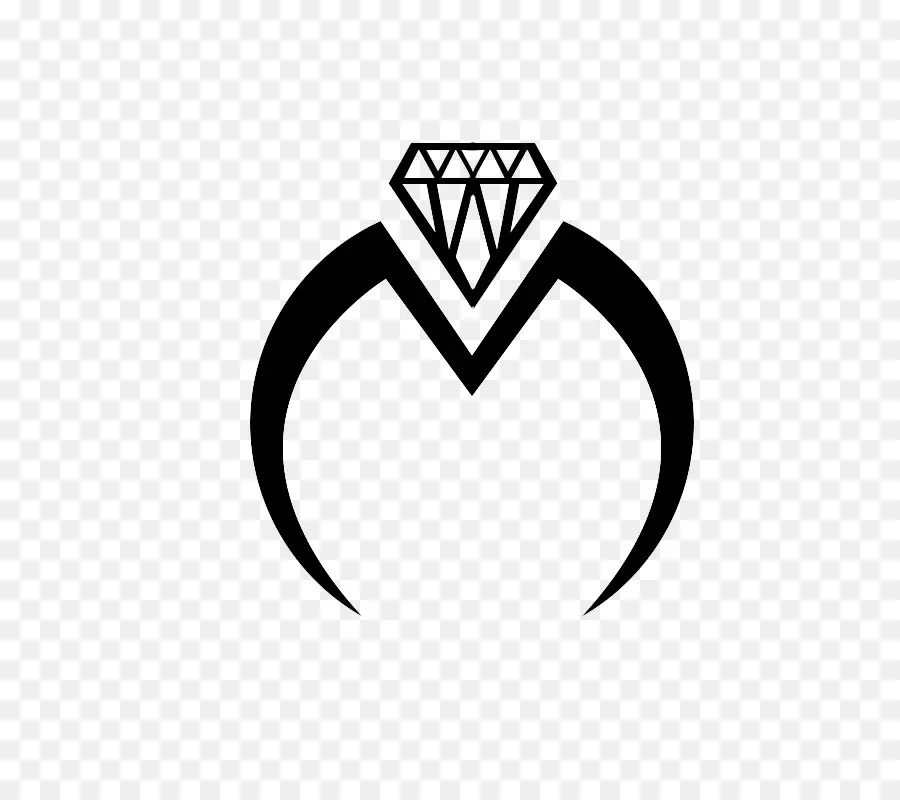 Logotipo Del Anillo De Diamantes，Diamante PNG