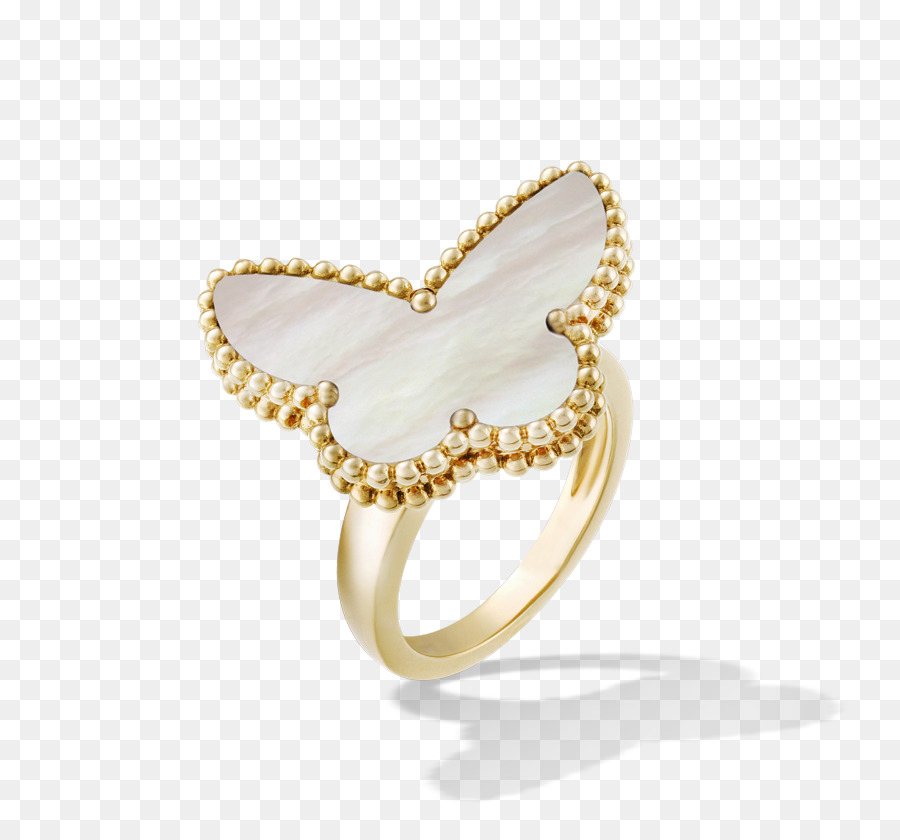 Anillo Mariposa，Oro PNG