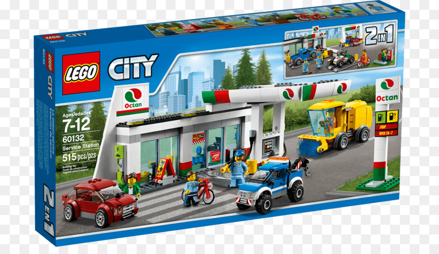 Lego 60132 City Service Station，Ciudad Lego PNG