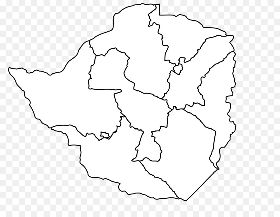 Provincias De Zimbabwe，Mapa PNG