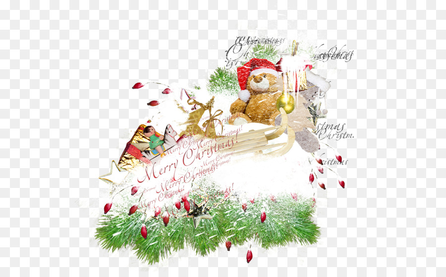 Decoraciones Navideñas，Oso De Peluche PNG