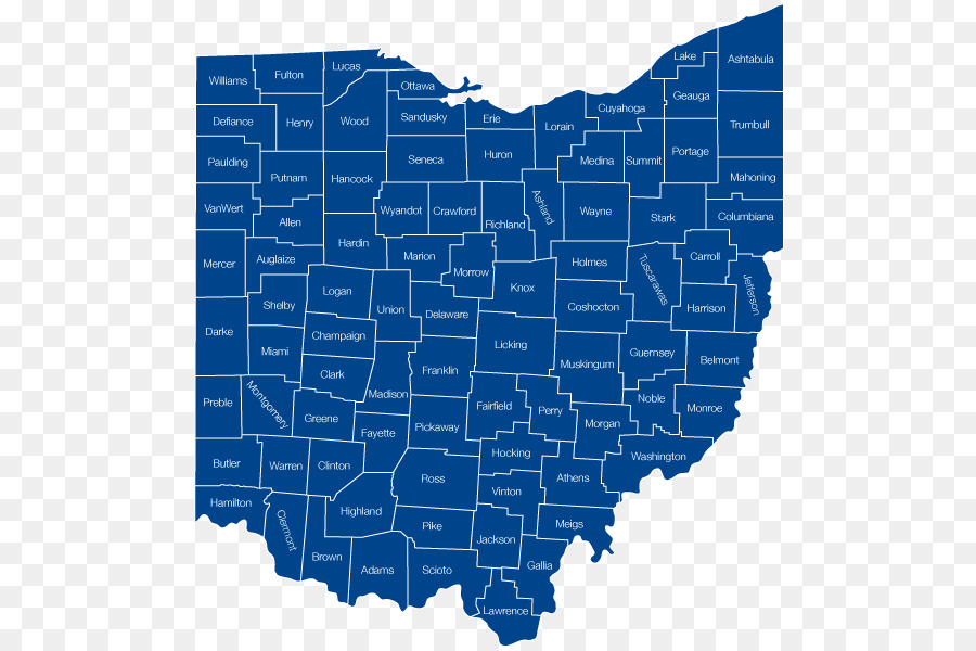 Ohio，Mapa PNG