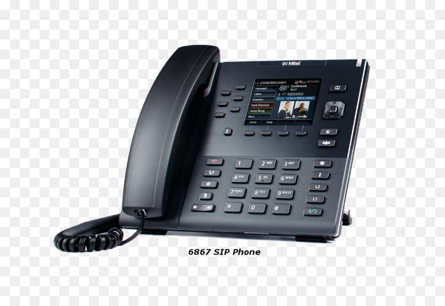 Teléfono Voip，Mitel 6867 PNG