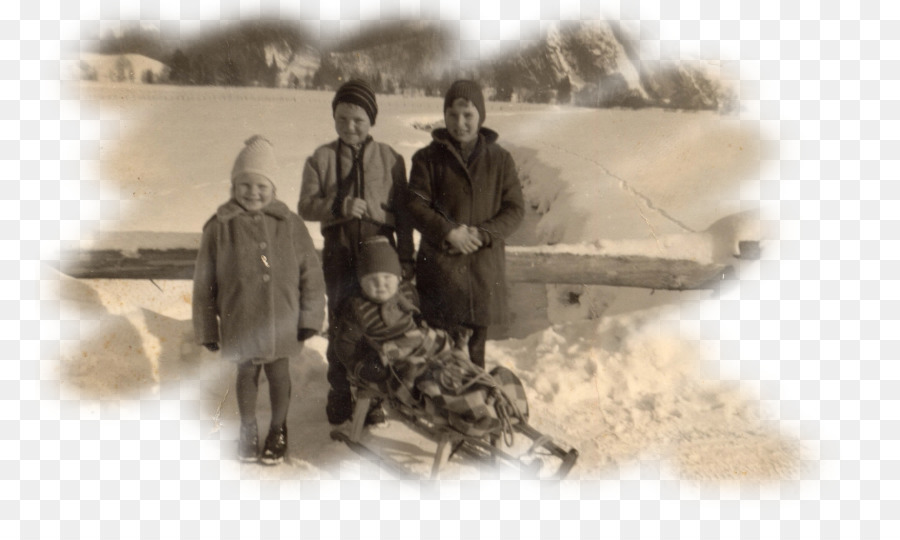 Familia En La Nieve，Invierno PNG