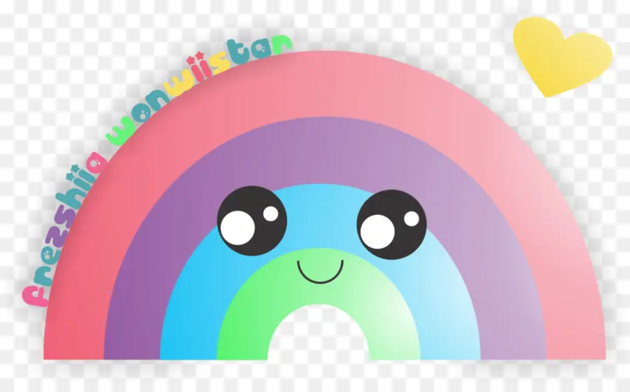 Lindo Arcoiris，Sonriente PNG