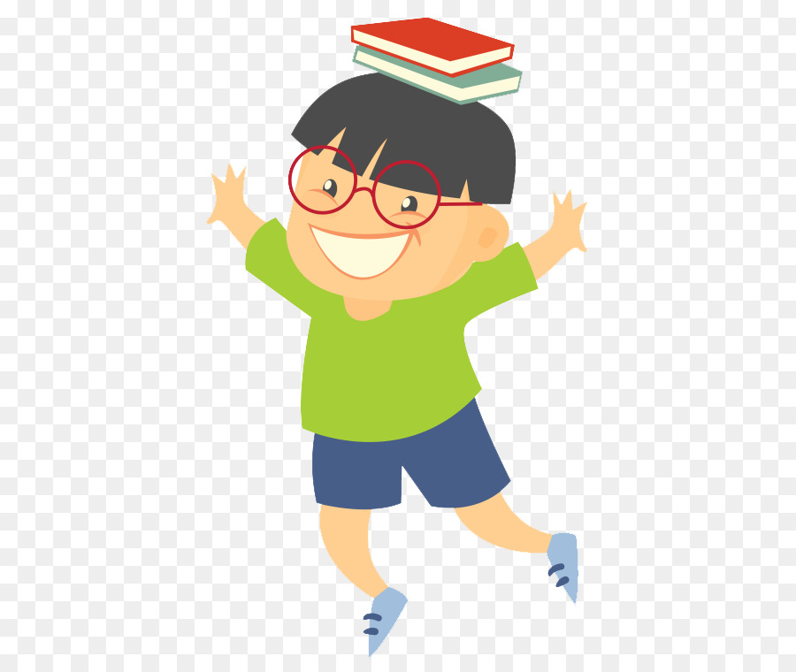 Niño Con Libros，Anteojos PNG