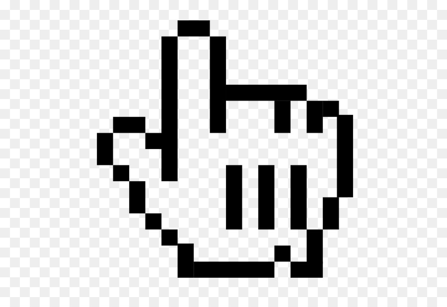 Cursor De Mano De Píxel，Puntero PNG