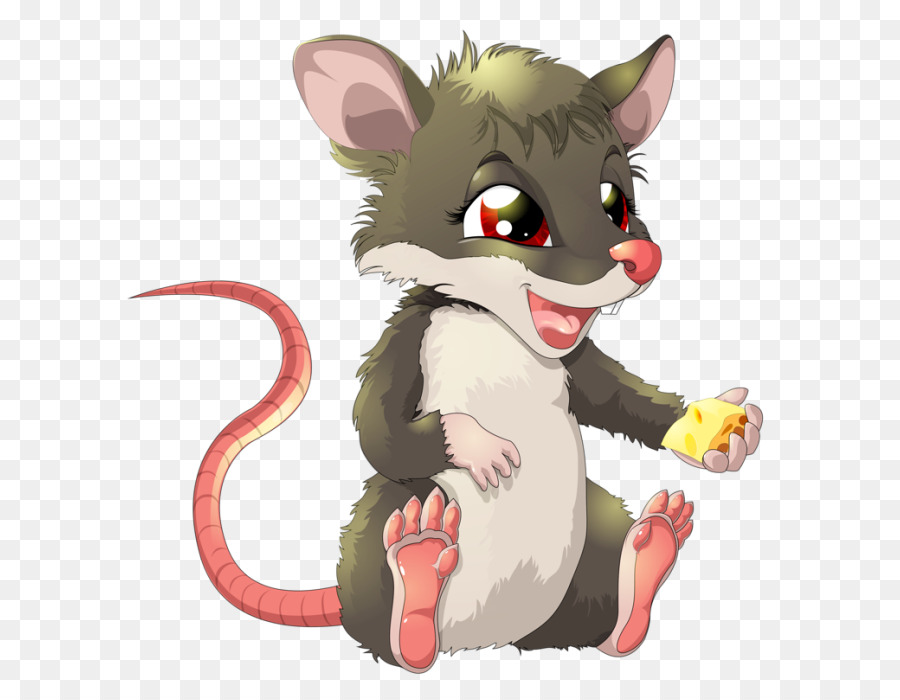 Ratón De Dibujos Animados，Queso PNG