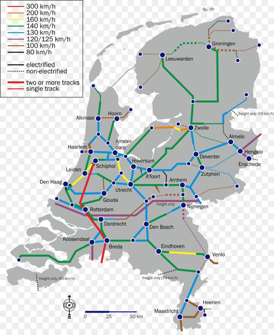 Países Bajos，Tren PNG