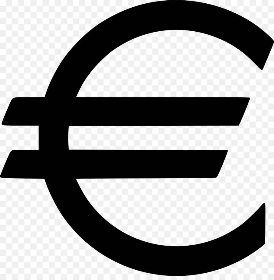 Símbolo Del Euro，Negro PNG