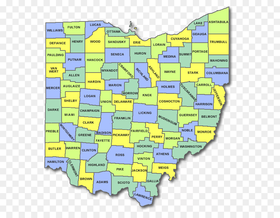 Mapa，Columbiana County Ohio PNG