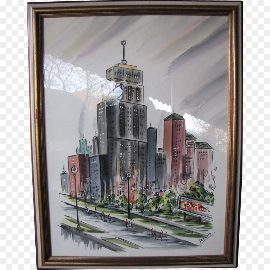 Palmolive Edificio，Pintura PNG