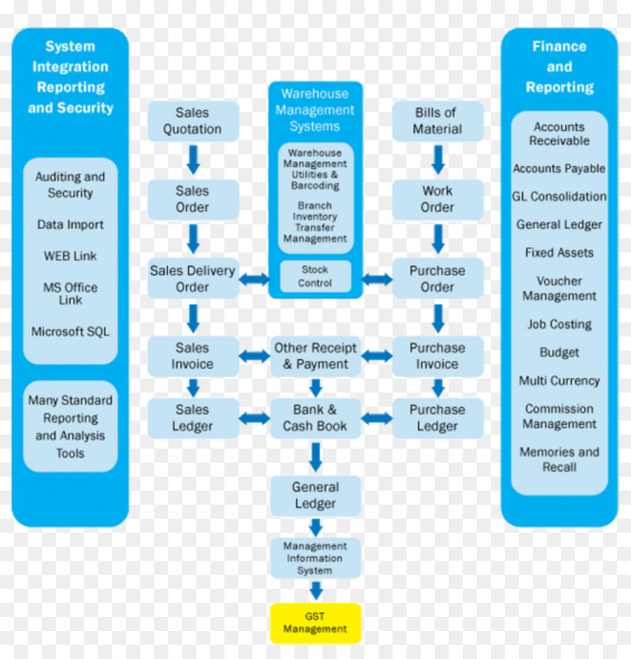 Diagrama De Flujo，De Planificación De Recursos Empresariales PNG