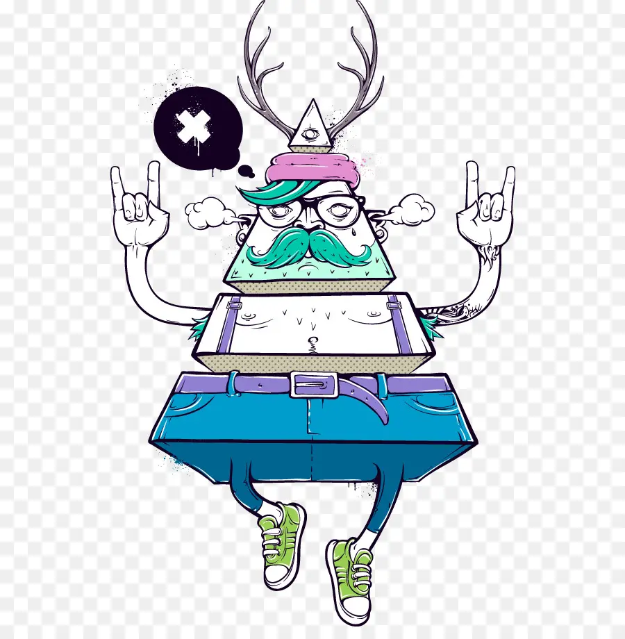 Personaje De Dibujos Animados，Inconformista PNG