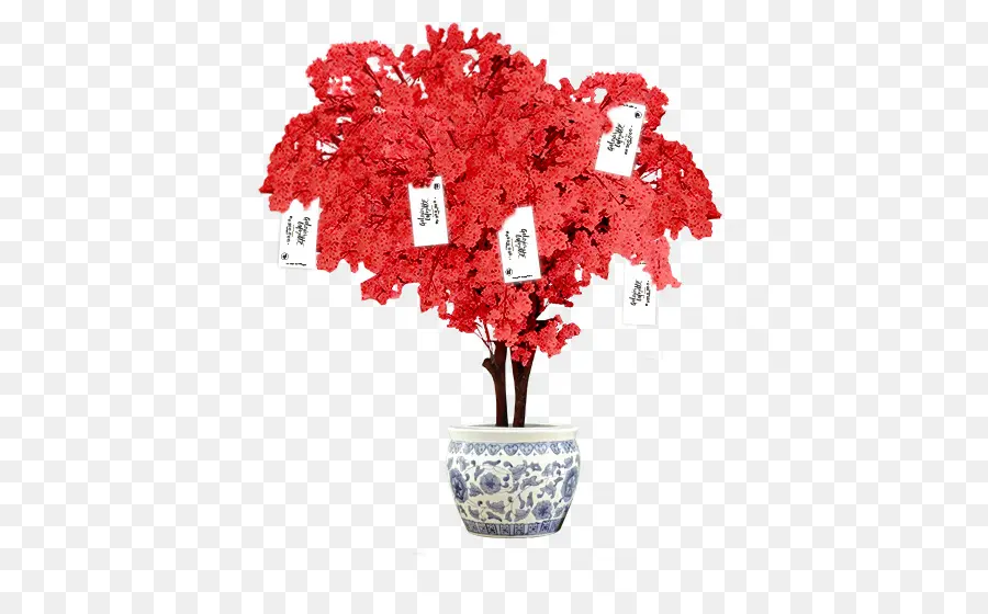 árbol Rojo，Decorativo PNG