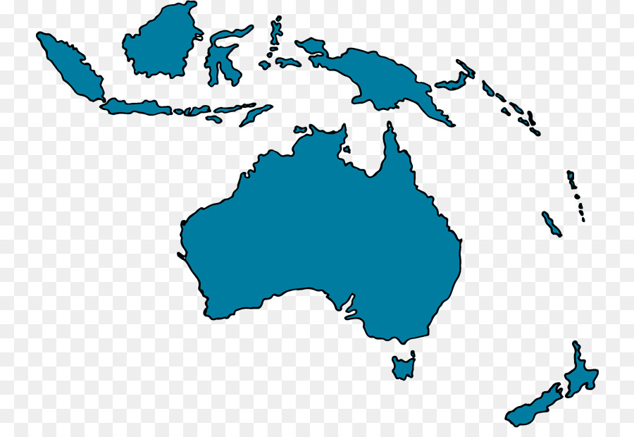 Mapa De Oceanía，Australia PNG