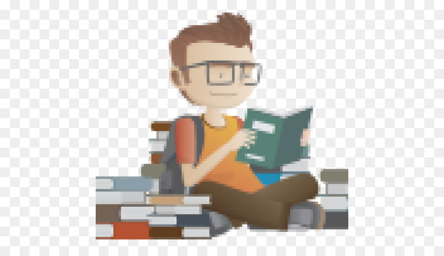 Niño Leyendo，Libros PNG