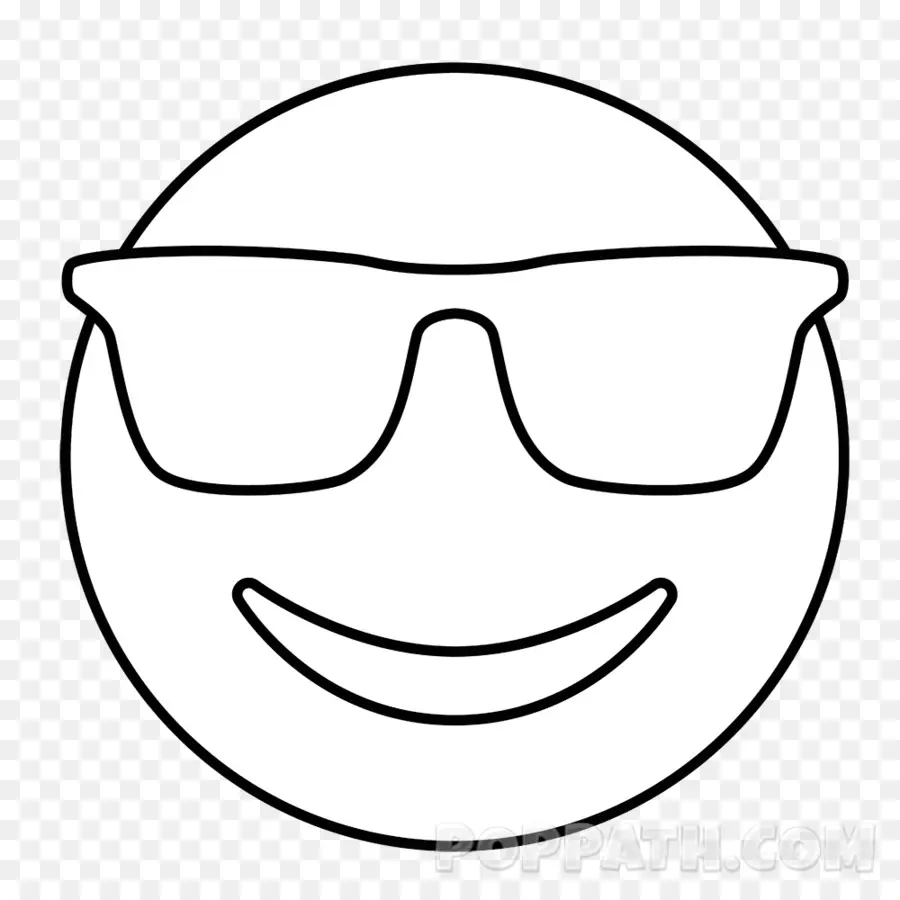 Emoji Genial，Gafas De Sol PNG