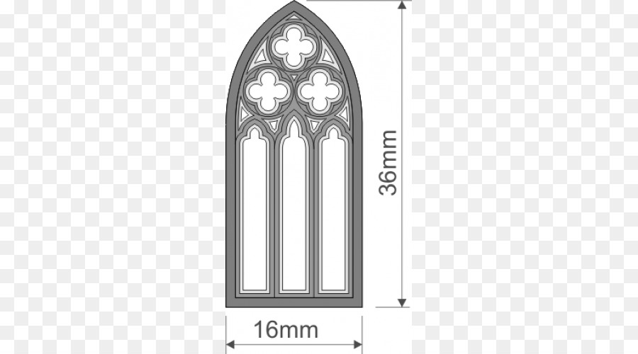 Ventana Gótica，Diseño PNG