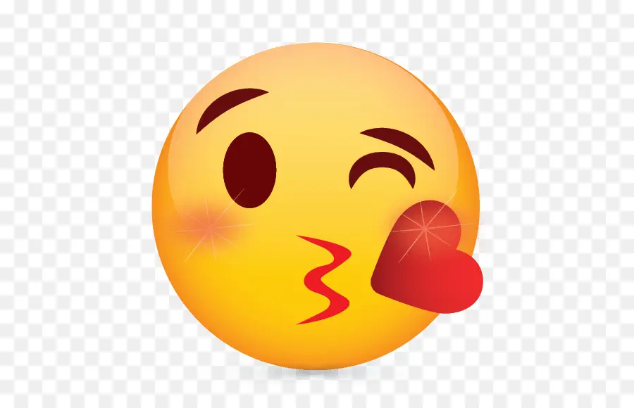 Emojis De Besos，Rostro PNG