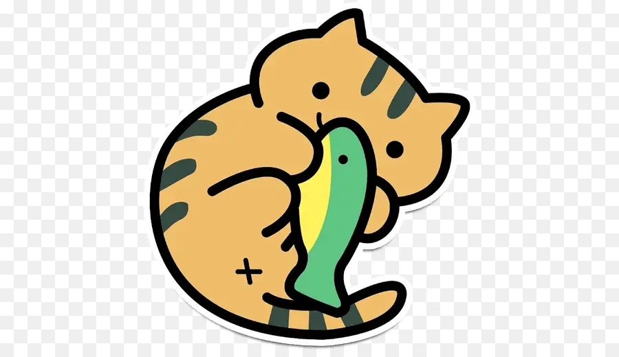 Gato Con Pescado，Gato PNG