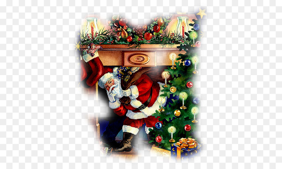 Papá Noel，árbol De Navidad PNG