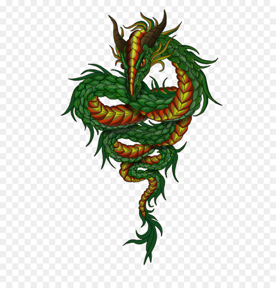 Dragón Verde，Dragón PNG