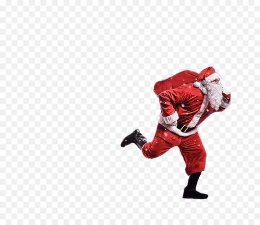 Papá Noel Corriendo，Papá Noel PNG