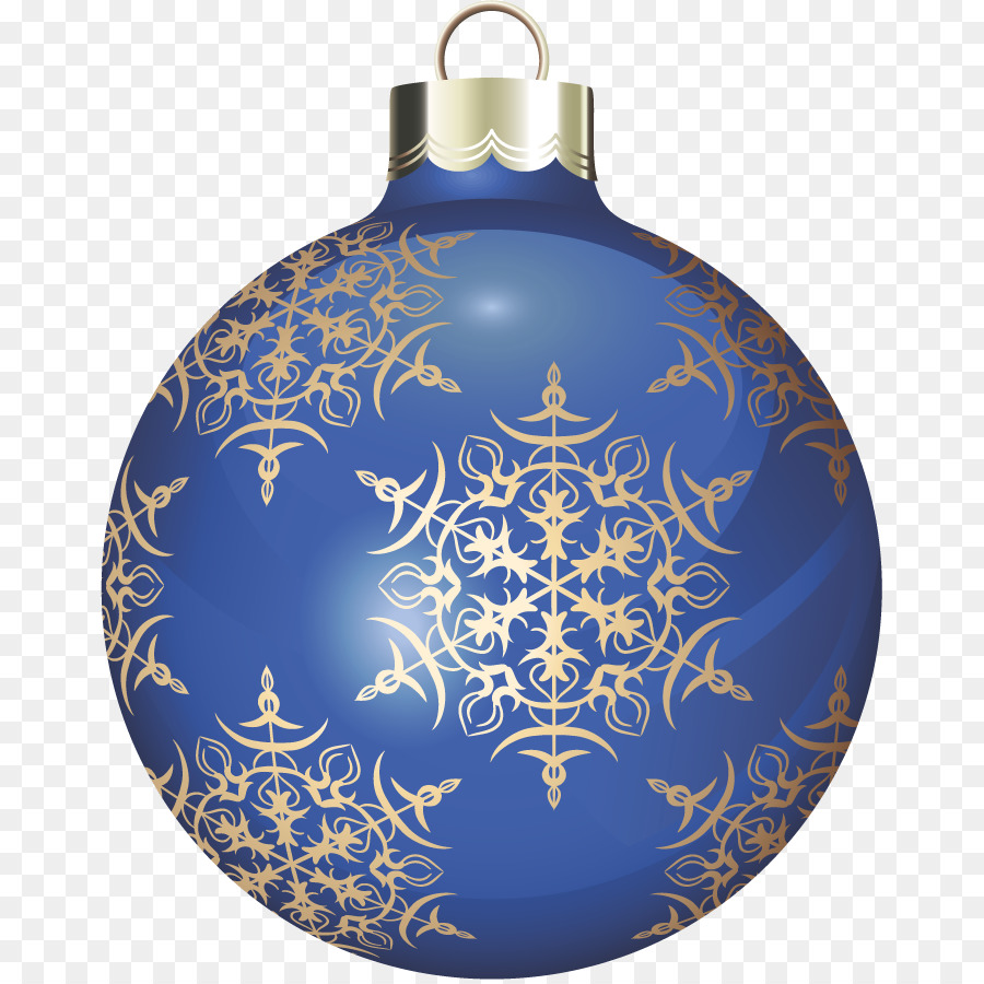 Adorno Azul，Navidad PNG