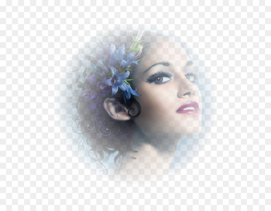 Mujer Con Flores，Rostro PNG