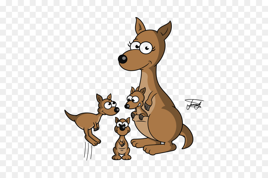 Familia Canguro，Dibujos Animados PNG