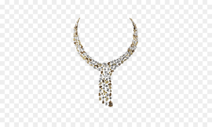 Collar De Diamantes，Oro PNG