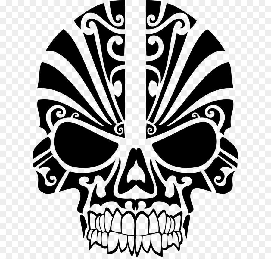 Calavera Decorativa，Cráneo PNG