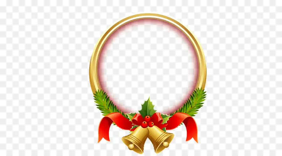 Corona De Navidad，Campanas PNG