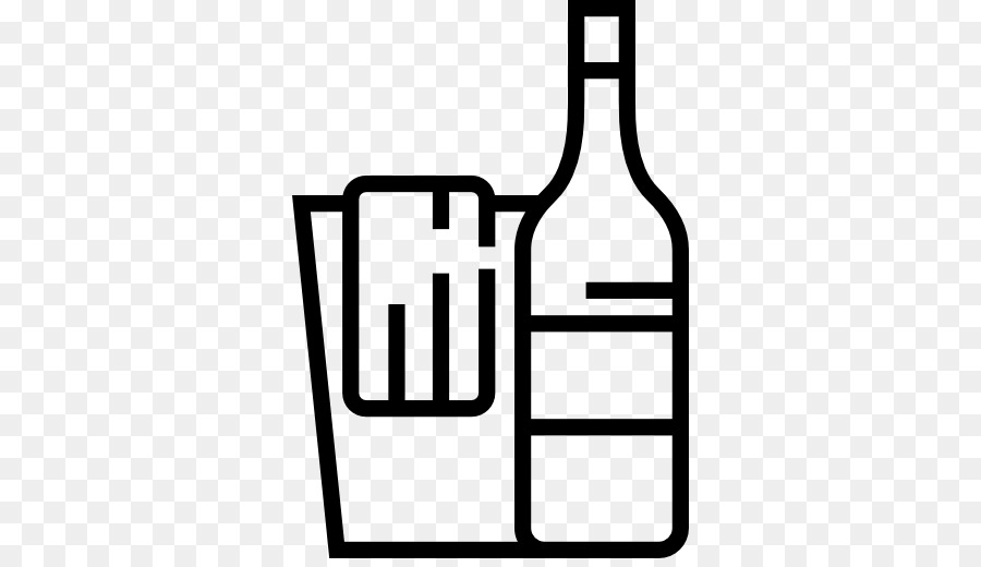 Botella De Whisky Y Vaso，Alcohol PNG