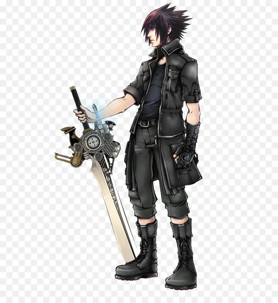 Personaje De Anime Con Espada，Animado PNG