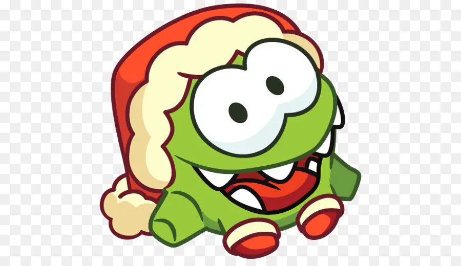 Personaje Verde Con Gorro De Papá Noel，Navidad PNG