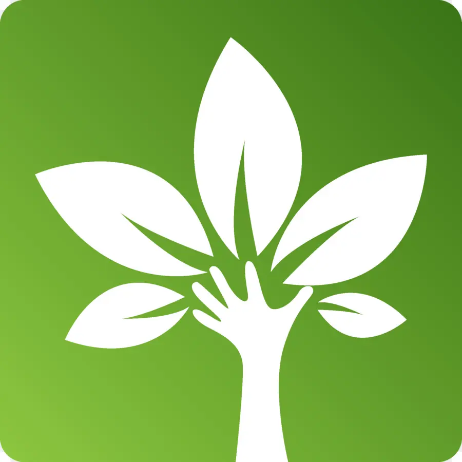 Logotipo De La Mano De La Hoja，Naturaleza PNG